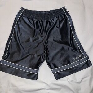 Vintage Y2K Reebok Basketball Shorts Mens Dazzle Silky Shiny Gray Baggy S RBK